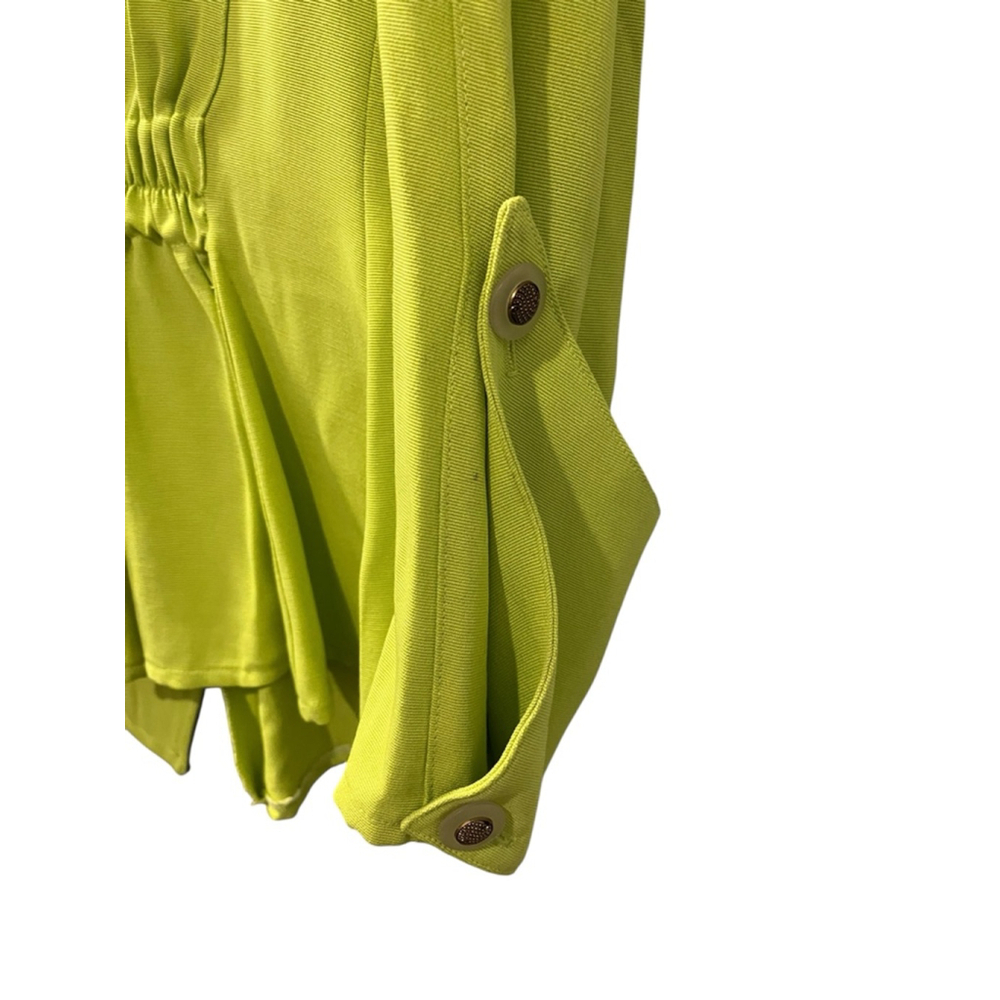 Vintage 80's Exclusive Paris Retro New Wave Button Down Shirt Size Small Green - Picture 12 of 12